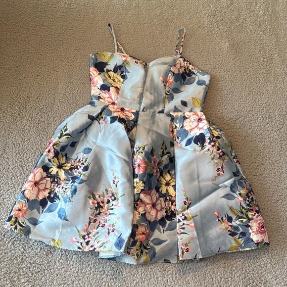 Teeze Me Orange Sundress with Spaghetti Straps for Wedding Guest - Picture 4 of 11